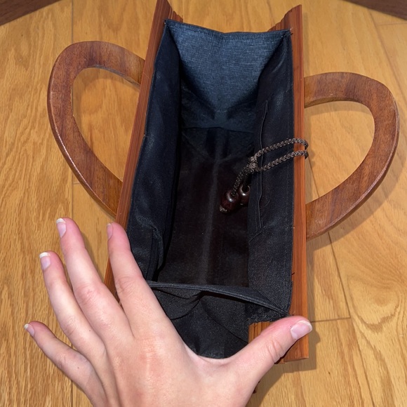 Light brown wooden clutch - Picture 3 of 3